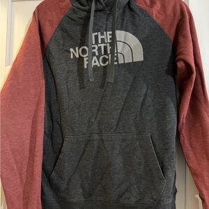 The North Face Women’s Charcoal and Maroon Hoodie